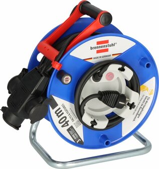Garant G kabelhaspel IP44 38+2m H07RN-F3G1.5 met 3-voudige rubberen koppeling