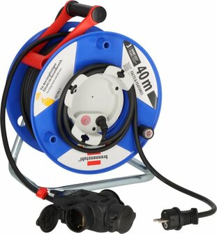 Garant G kabelhaspel IP44 38+2m H07RN-F3G1.5 met 3-voudige rubberen koppeling