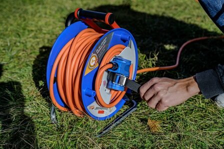 Garant G CEE 3 IP44 Kabelhaspel voor camping en maritieme doeleinden 25m H07RN-F 3G2,5