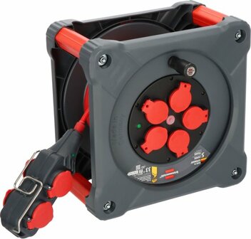 Professional Bouwplaats kabelhaspel met Powerblock KC 3210 5 IP44, 33+5m H07BQ-F3G2.5