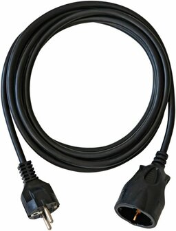 Kunststof-kabel Zwart 3m H05VV-F 3G1,5