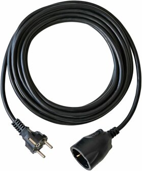Kunststof-kabel Zwart 5m H05VV-F 3G1,5