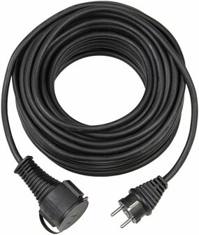 IP44 verlengsnoer 25m zwart AT-N05V3V3-F 3G1,5