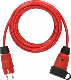 Verlengkabel VQ 1110 IP44, 5m rood H07BQ-F 3G1,5