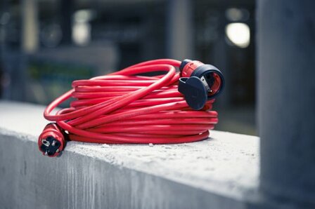 Verlengkabel VQ 2100 IP44, 25m rood H07BQ-F 3G1,5