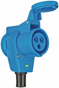 CEE-haakse koppeling 230V 16A IP44 - 1x 230V 16A, 1x 230V CEE 16A 3-polig