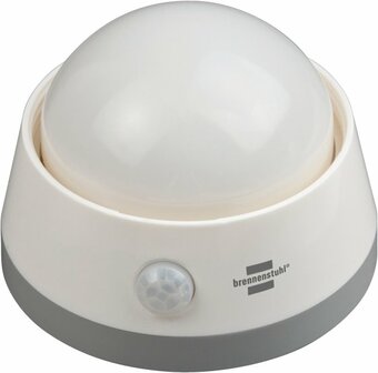 LED-nachtlicht NLB 02 BS met batterij met infrarood bewegingsmelder en drukschakelaar 2 LED 6 lm 3x AA (inclusief)