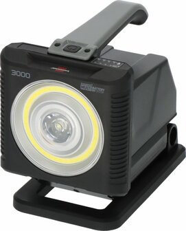Professional Multi Battery LED batterij-handlamp HL 3000, 1140 + 2160lm, IP54