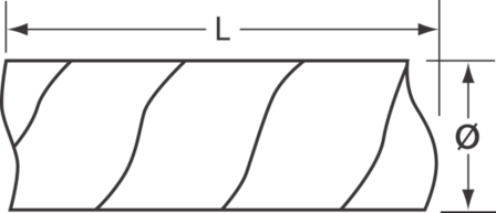 Spiraalslang L  2,5m; &Oslash;  20mm grijs
