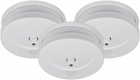 Rookmelder SET, 3x RM C 9010 met vervangbare batterij