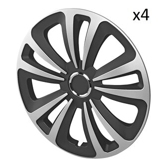 Wieldop Terra zilver/zwart 15 inch x4 stuks