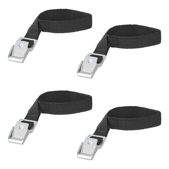 Bindriemen met metalen gesp 18mm-40cm - set van 4 stuks