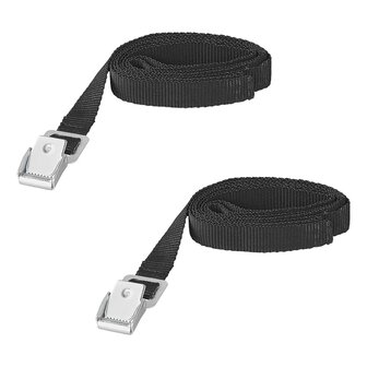 Bindriemen met metalen gesp 1,8-150 cm - set van 2 stuks