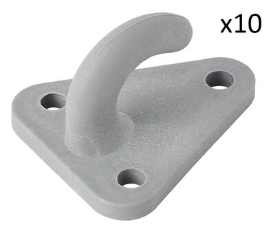 Touwhaak kunststof 45x39mm&nbsp;x10&nbsp;stuks