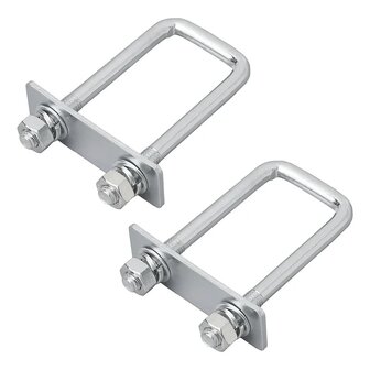 U-beugel 40mm hoekig - set van 2 stuks