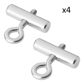 Eindstop voor tentrail 8-10 mm set van 4 stuks