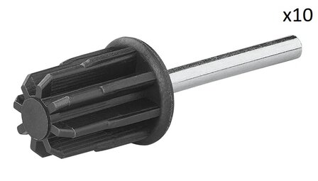 Bovendop 25mm met pin x10 stuks