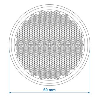 Reflector rood 60mm zelfklevend x5 stuks