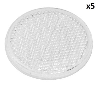 Reflector wit 60mm zelfklevend x5 stuks