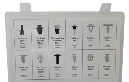 Bekleding clips assortiment Peugeot &amp; Citroen 345-delige