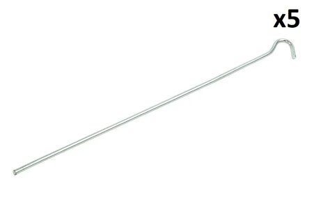 Tentharing 30cm metaal met open oog x5 stuks