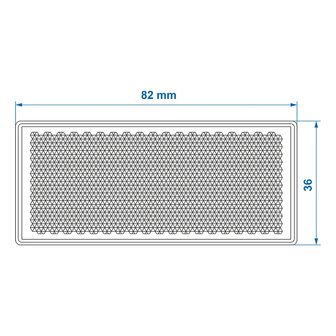 Reflector wit 82x36mm zelfklevend x5 stuks