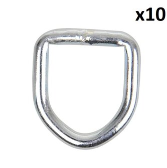 D-ring 6mm x10 stuks