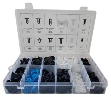 Bekleding clips assortiment Fiat 308-delige