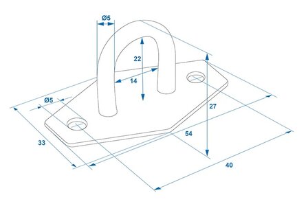 Zeiloog rond 24mm x10 stuks