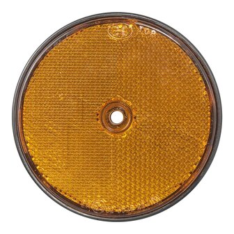 Reflector oranje 80mm schroefbevestiging x10 stuks