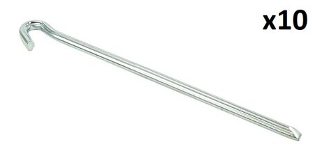 Rotspen 23cm metaal driehoekig x10 stuks