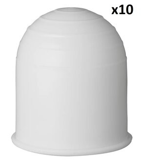 Trekhaakdop wit x10 stuks