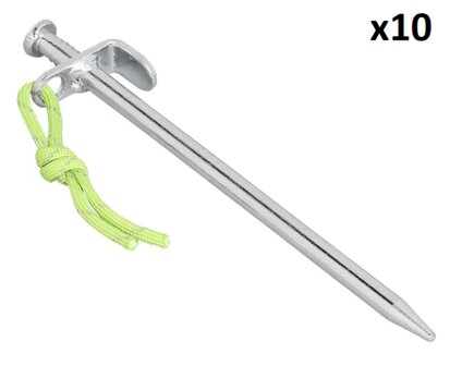 Rotspen 20 cm gegalvaniseerd staal met L-haak Heavy Duty x10 stuks