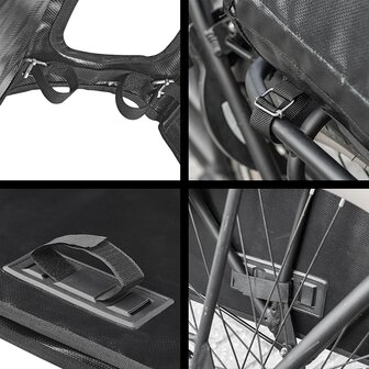 Fietstas dubbel 40L waterdicht