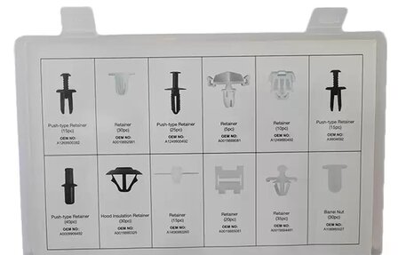 Bekleding clips assortiment Mercedes-Benz 270-delige