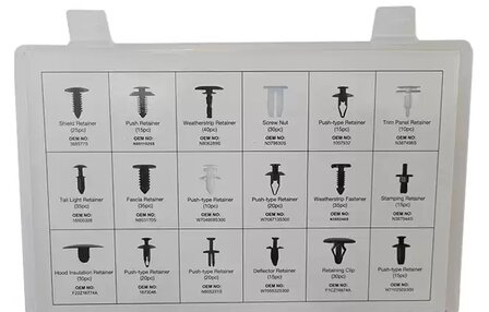 Bekleding clips assortiment Ford 415-delige