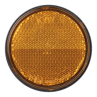 Reflector oranje 60mm met bout 5mm x10 stuks