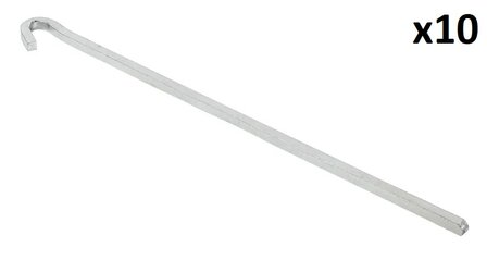 Rotspen 30cm metaal vierkant x10 stuks