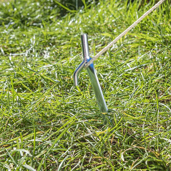 Tentharing 25cm metaal met haak x10 stuks