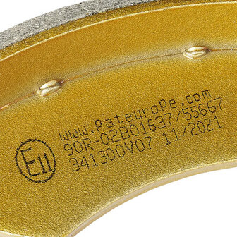 Remschoenenset geschikt voor BPW 2304-7 230x40mm