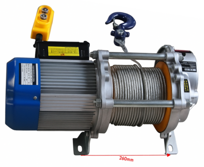 Bouwkraan 500kg 25m elektrisch 230V 360&deg; rotatie