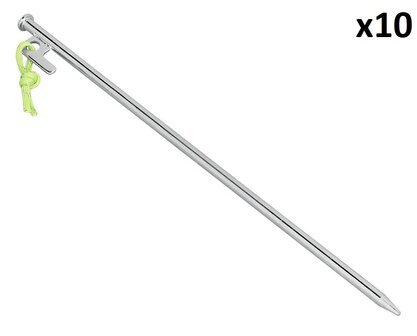 Rotspen 40 cm gegalvaniseerd staal met P-haak Heavy Duty x10 stuks