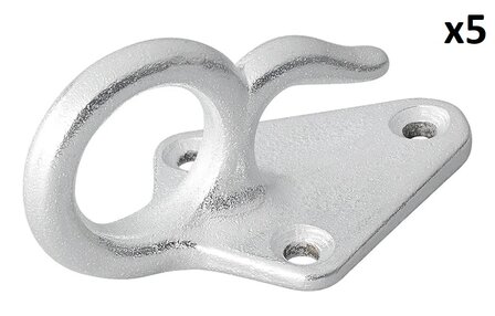 Touwhaak metaal met oog 70 x 40 mm x5 stuks