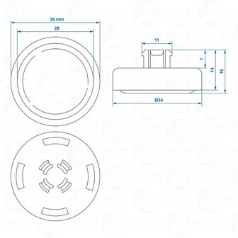 Winterhoff Frictiecup WS3000 vanaf 08/2002 - set van 2 stuks