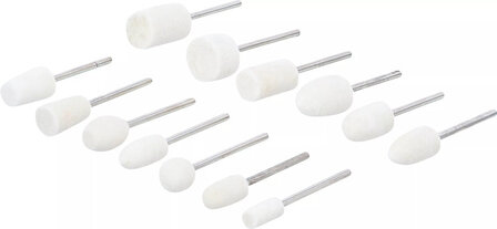 Polijstkop assortiment 13-dlg