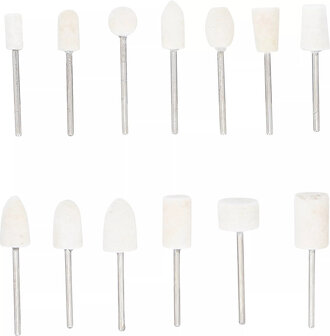 Polijstkop assortiment 13-dlg
