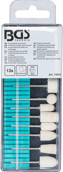 Polijstkop assortiment 13-dlg