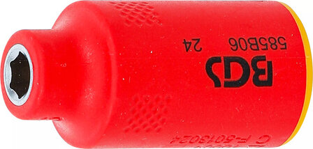 VDE dopsleutel, zeskant 10 mm (3/8)
