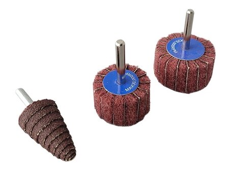 Set borstel- en slijpschijven / 10 stuks