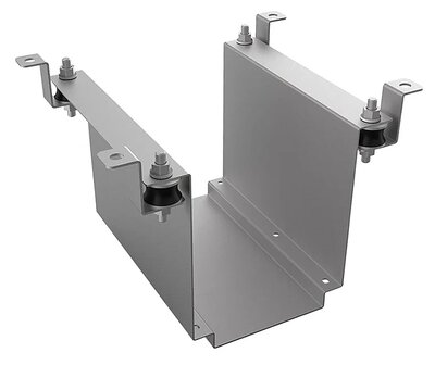 Whale Montagebeugel U universeel verticaal voor Space heater gas/elektrisch